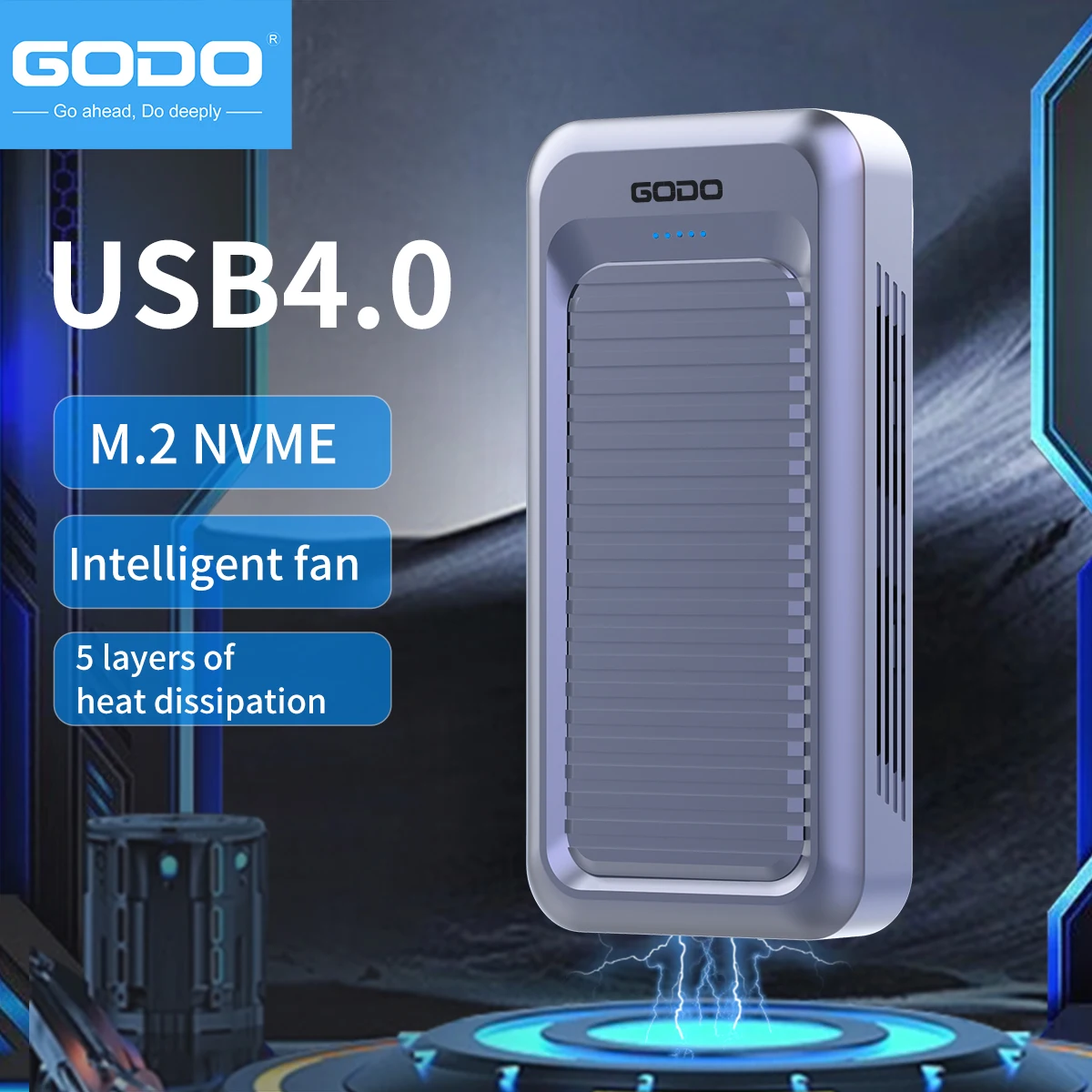 GODO 40Gbps External Hard Driv - Thunderbolt 4 External Ssd 4Tb ulasan dan harga