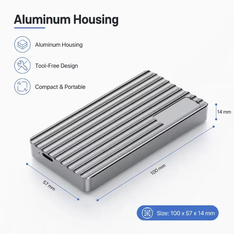 AP01 for Aluminum M.2 NVMe SSD - Usb4 40Gbps External Ssd 8Tb ulasan dan harga