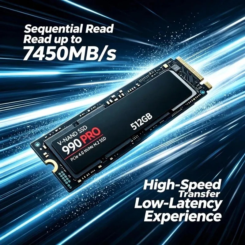 990 PRO Genuine SSD – 512GB/1T - Pcie 4.0 4Tb 2280 Ssd 7450Mbps ulasan dan harga