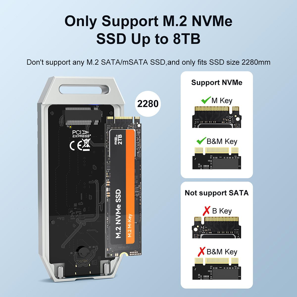 MAIWO 40Gbps NVMe M.2 SSD Encl - 8Tb M2 Nvme Ssd ulasan dan harga